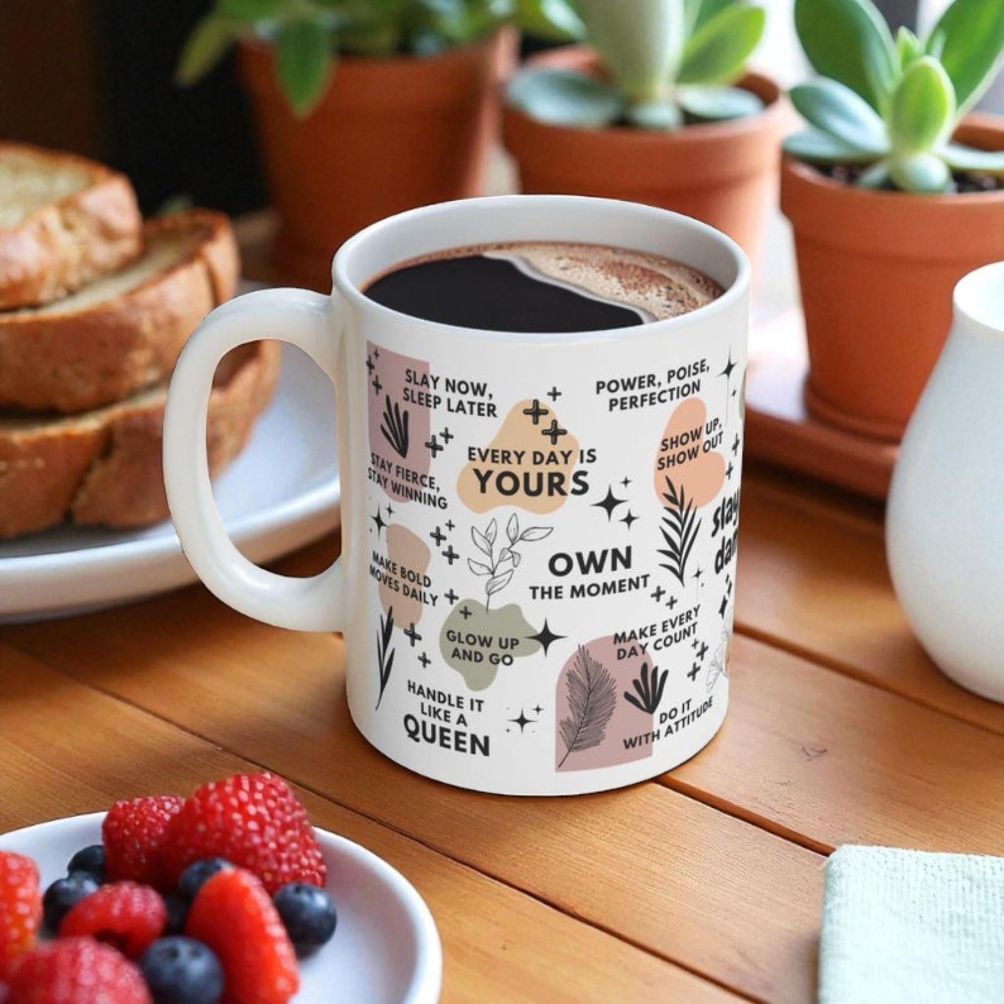 Slay Every Damn Day Mug; 11oz/15oz