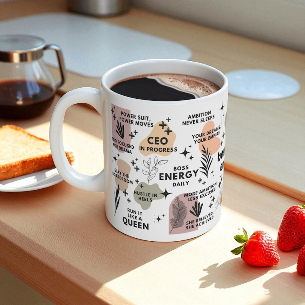 Boss Babe Energy Ceramic Mug; 11oz/15oz