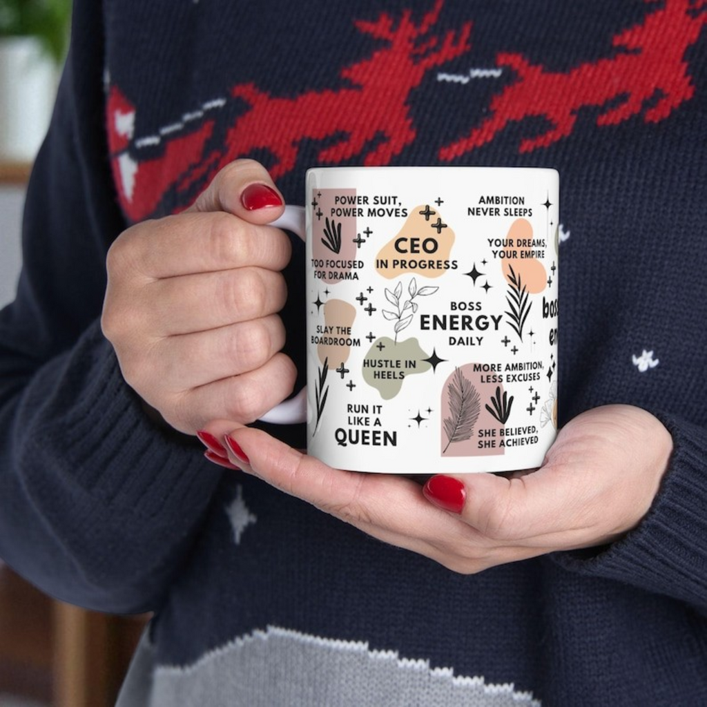 Boss Babe Energy Ceramic Mug; 11oz/15oz