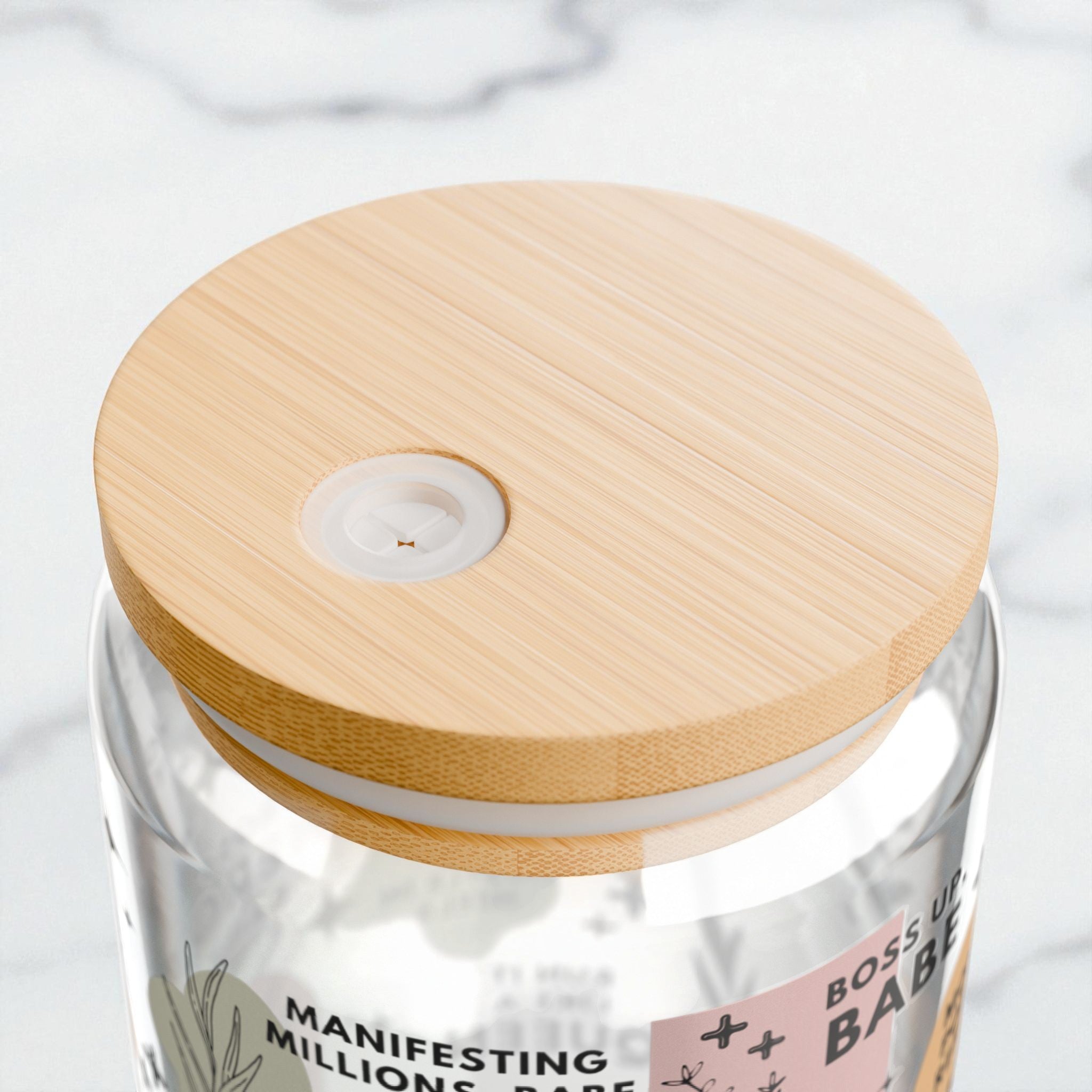 Boss Babe Sipper Glass; 16oz – Motivational Drinkware for Women, Gift for Her