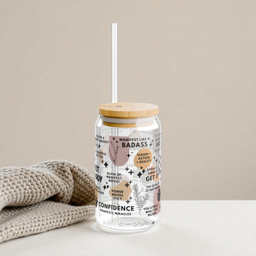 Manifest That Energy Glass Tumbler; 16oz