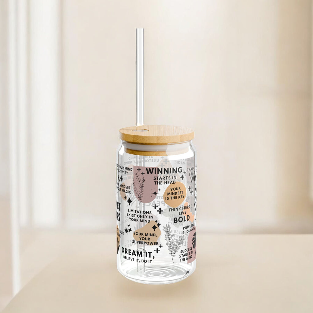 Mindset Matters Glass Tumbler; 16oz