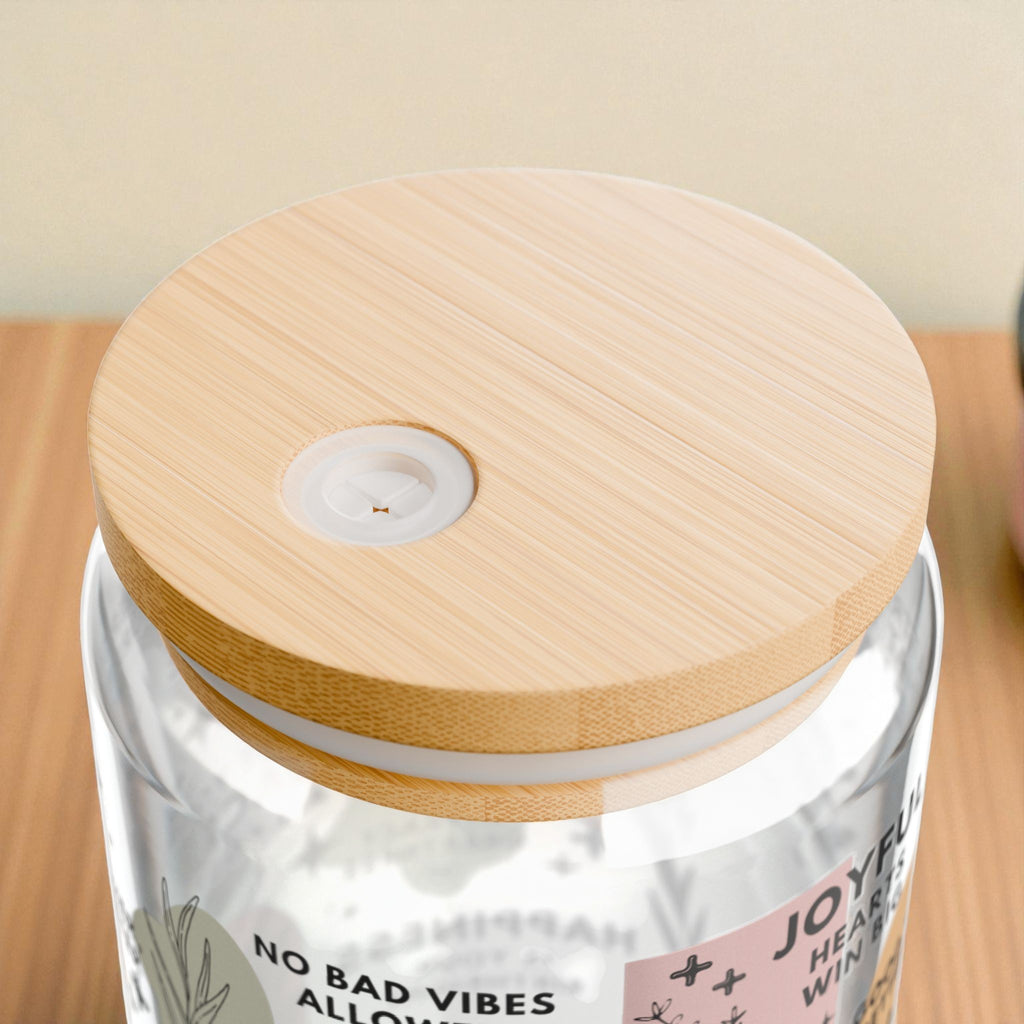 Good Vibes Only Glass Tumbler; 16oz