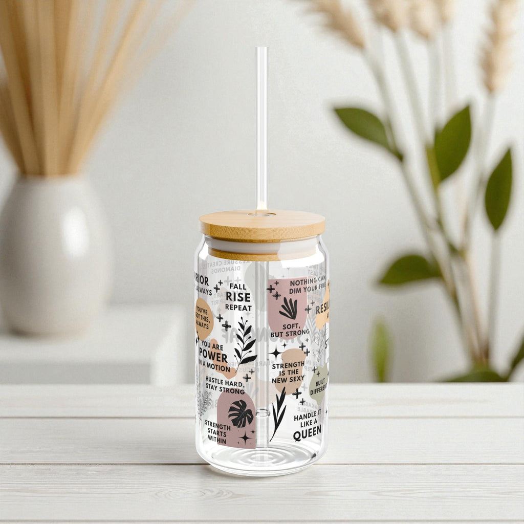 Strong AF Glass Tumbler; 16oz