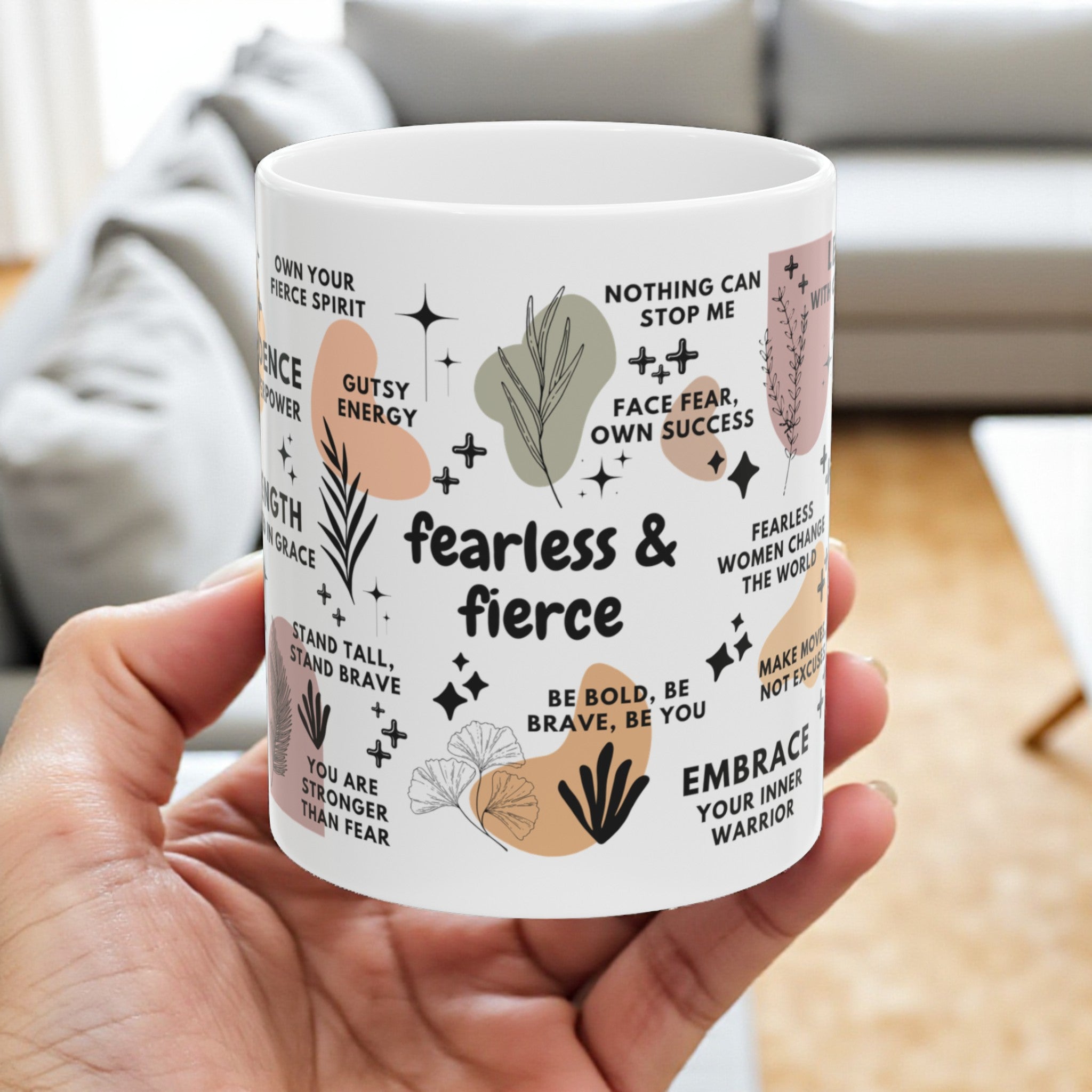 Fearless & Fierce Mug; 11oz/15oz
