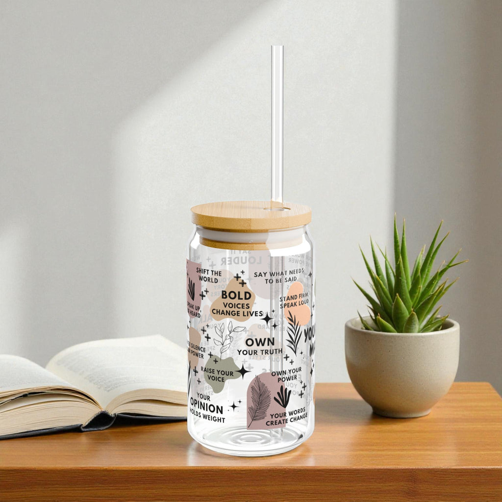 Your Voice Matters Glass Tumbler; 16oz
