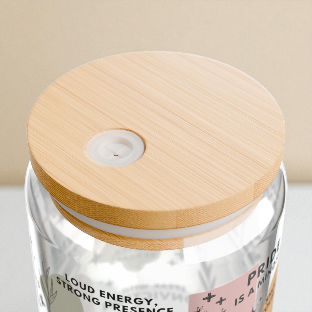 Be Loud Be Proud Sipper Glass; 16oz – Motivational Drinkware for Women