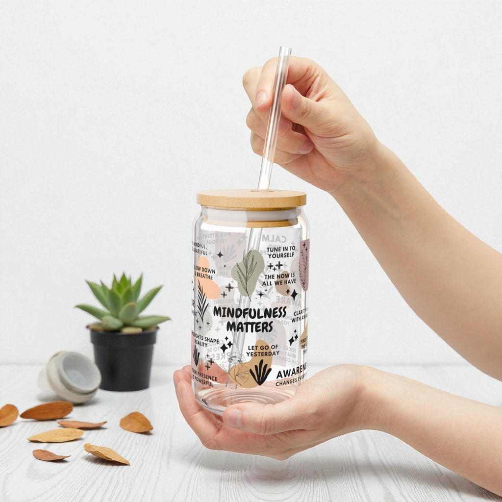 Mindfulness Matters Glass Tumbler; 16oz