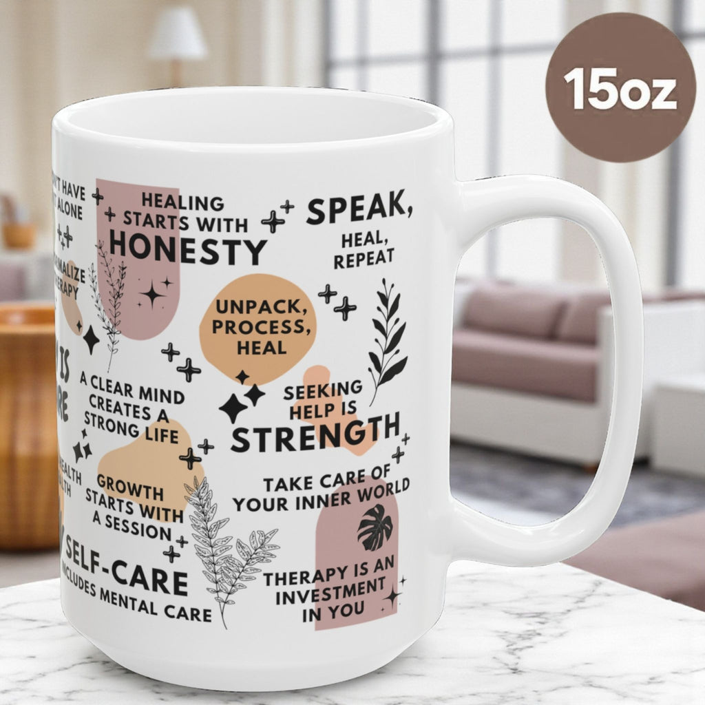 Therapy Is Self-Care Mug; 11oz/15oz