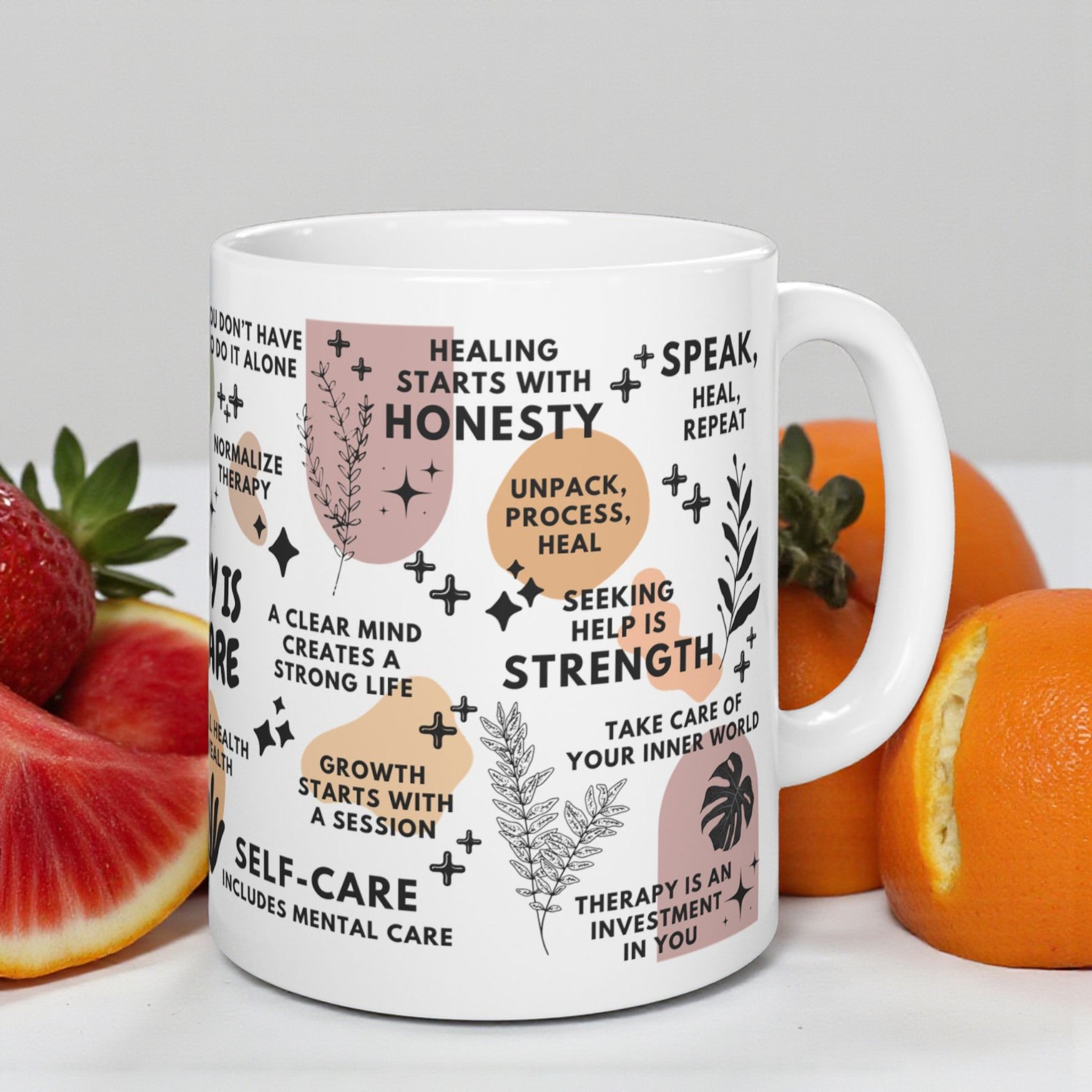 Therapy Is Self-Care Mug; 11oz/15oz