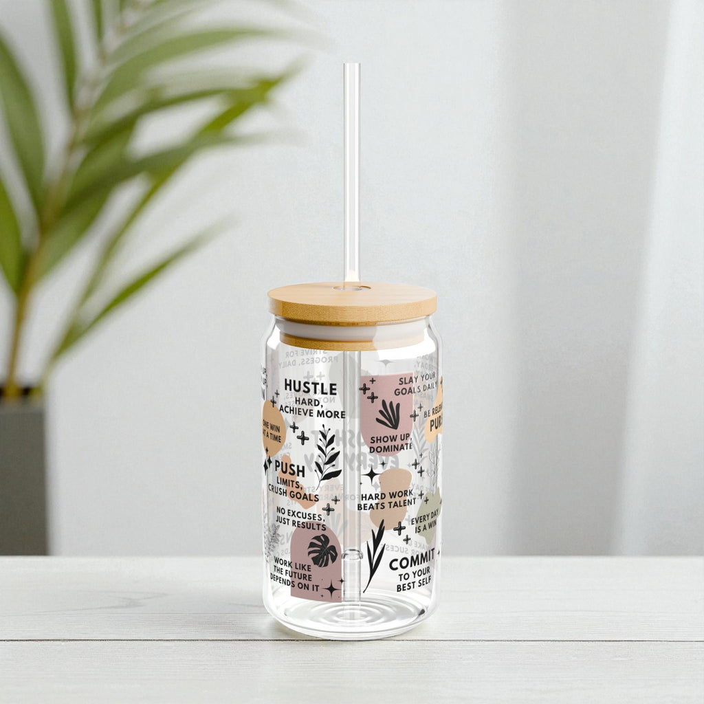 Crush It Every Day Glass Tumbler; 16oz