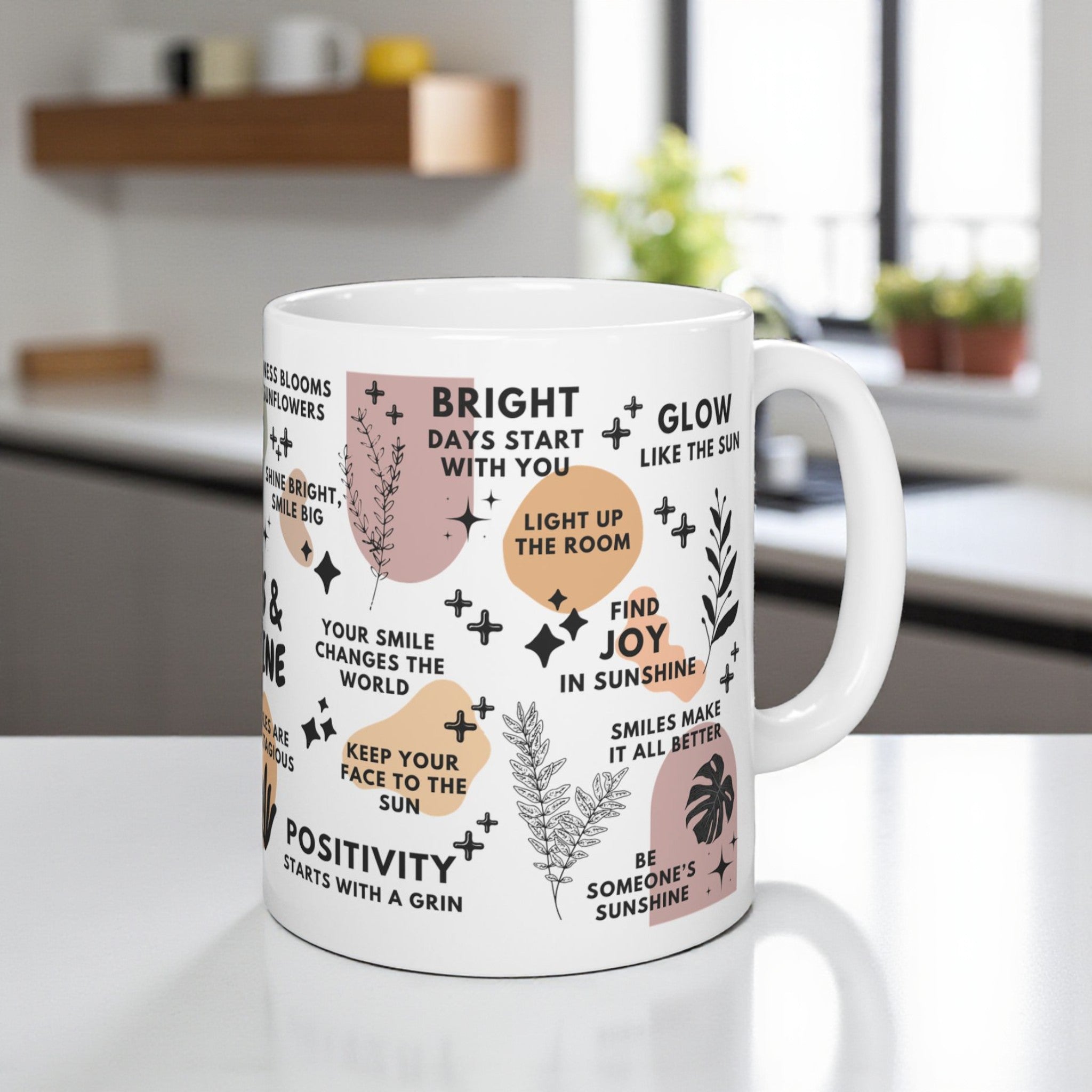 Smiles & Sunshine Mug; 11oz/15oz