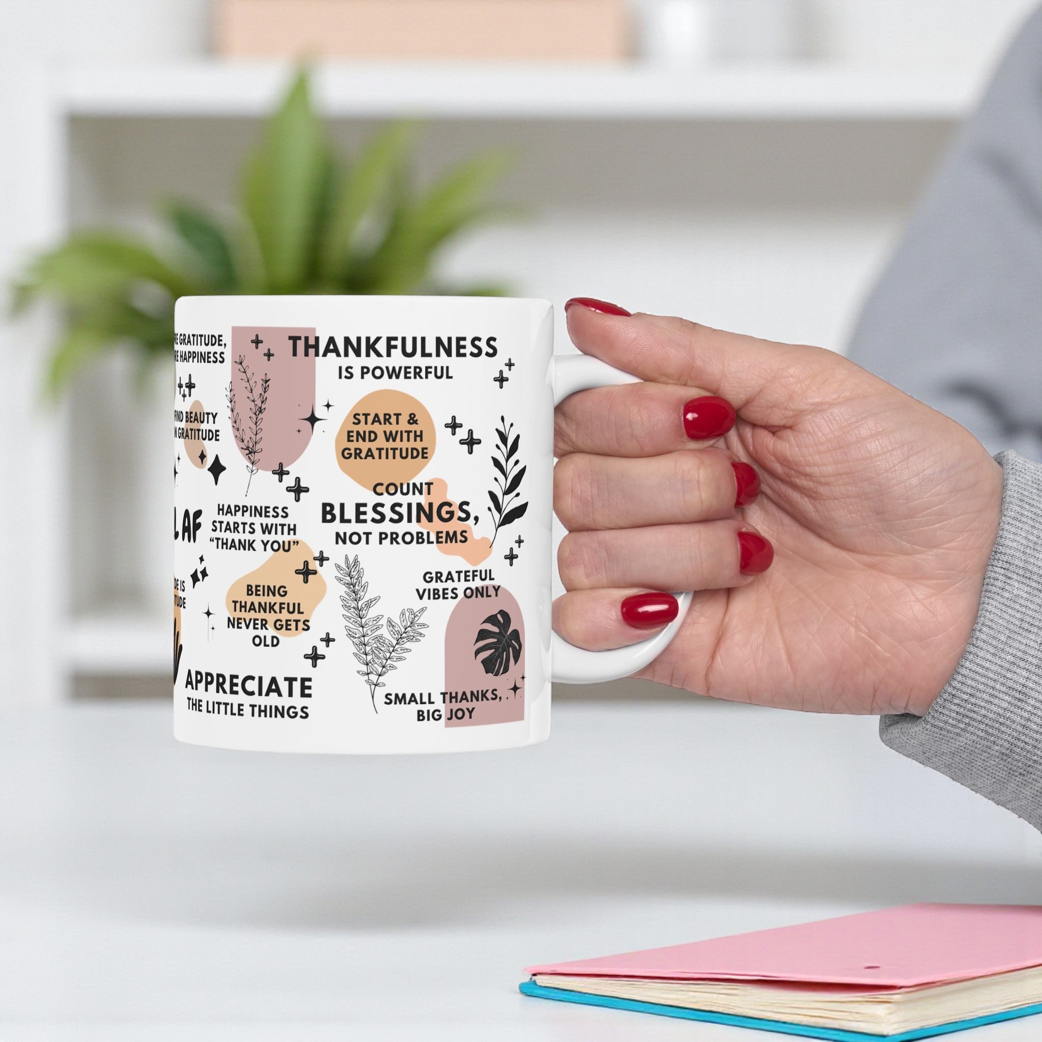 Grateful AF Mug; 11oz/15oz