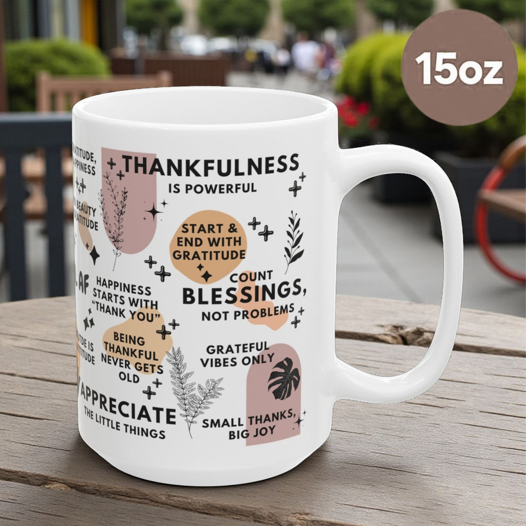 Grateful AF Mug; 11oz/15oz