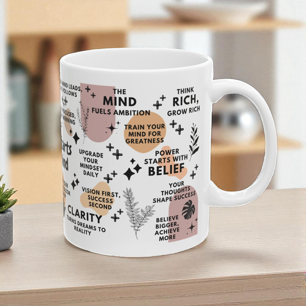 Success Starts in the Mind Mug; 11oz/15oz