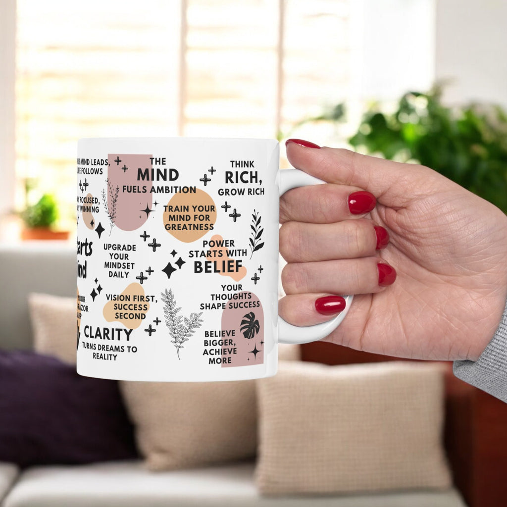 Success Starts in the Mind Mug; 11oz/15oz