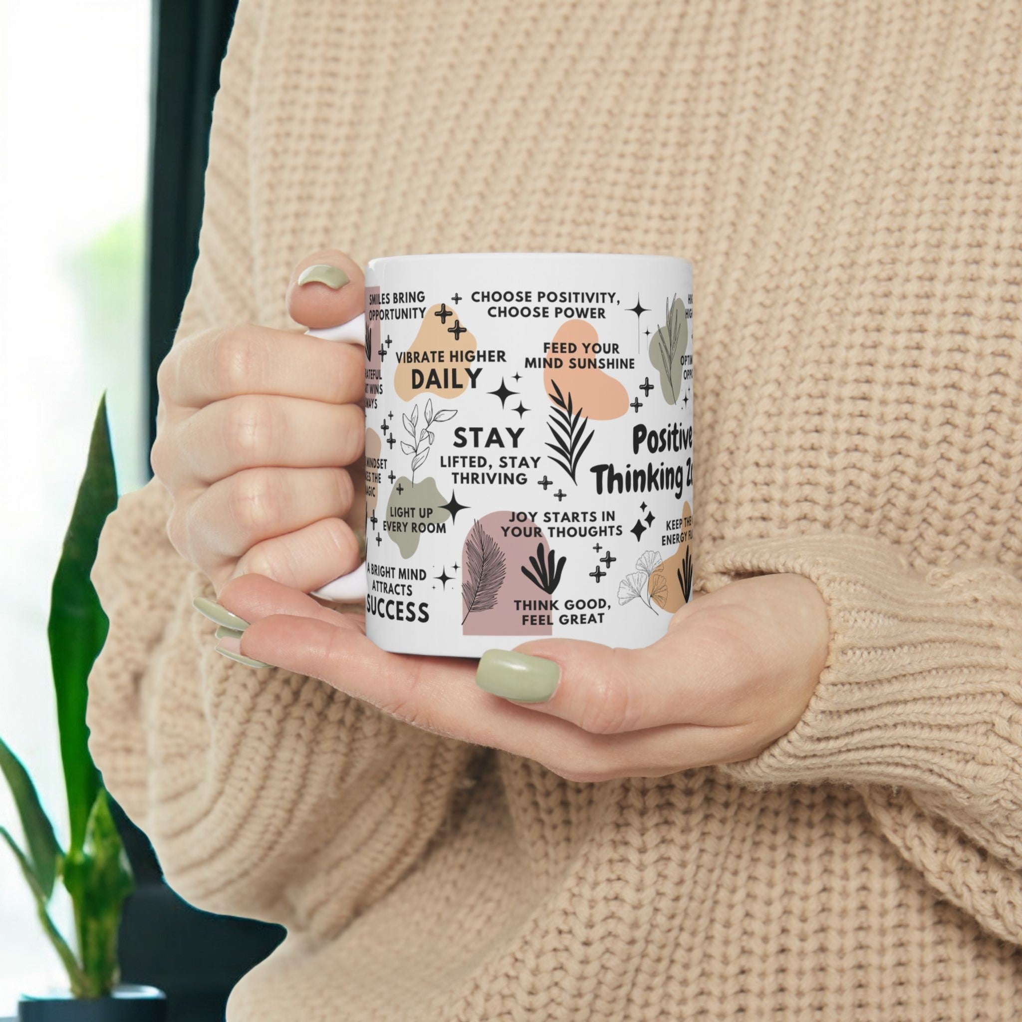 Positive Thinking Zone Mug; 11oz/15oz