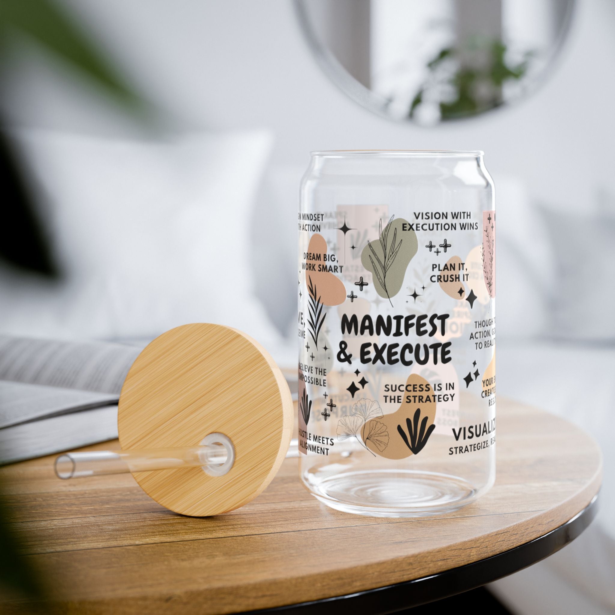 Manifest & Execute Glass Tumbler; 16oz