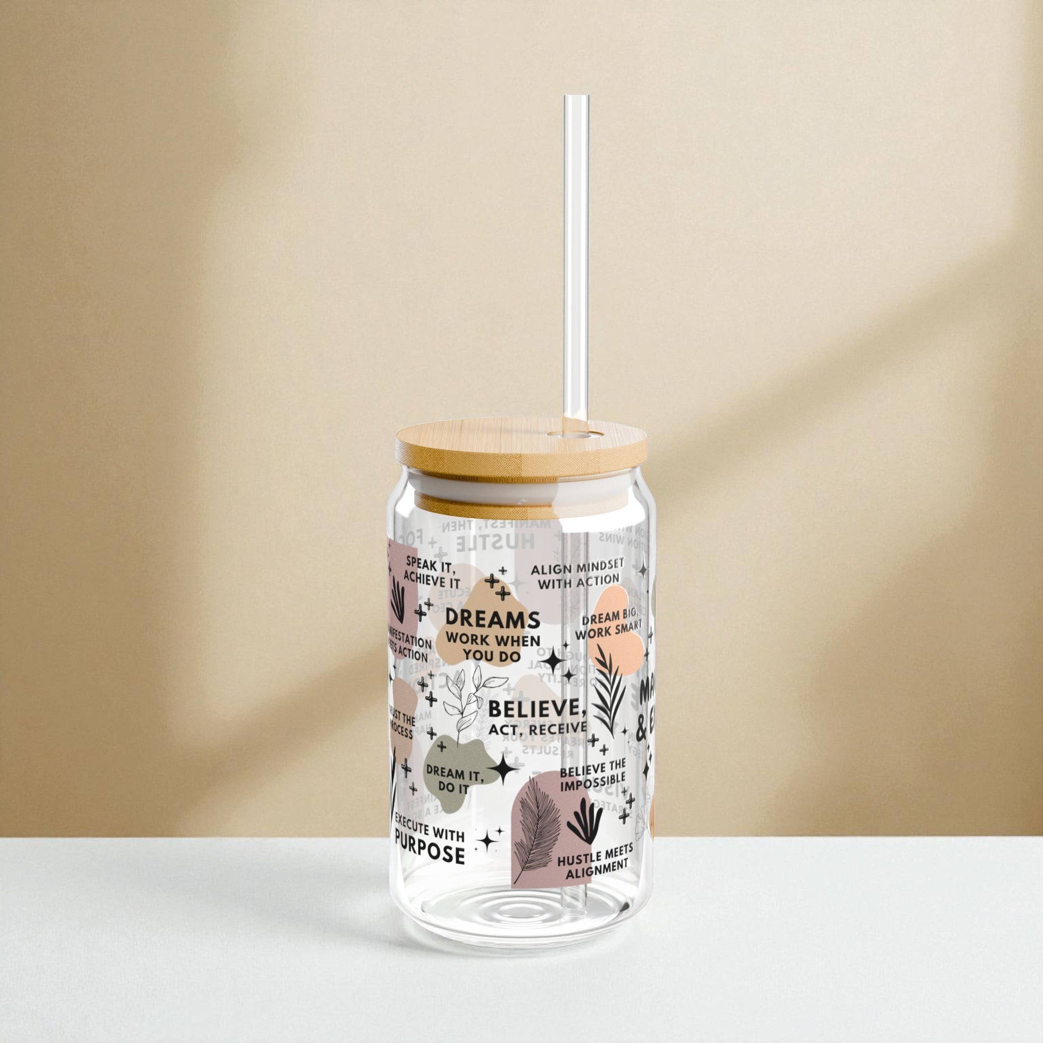 Manifest & Execute Glass Tumbler; 16oz