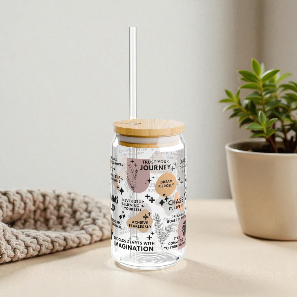 Your Dreams Are Valid Glass Tumbler; 16oz