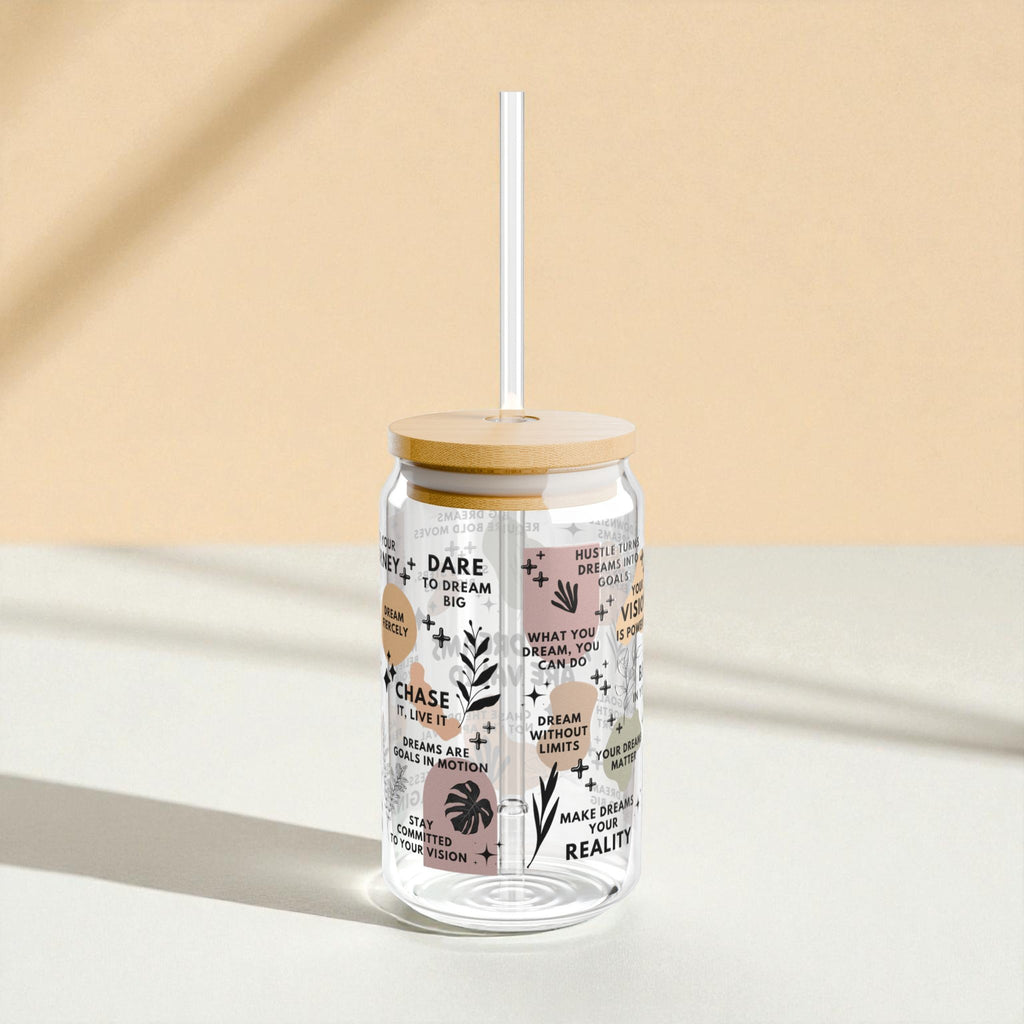 Your Dreams Are Valid Glass Tumbler; 16oz