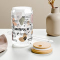 Grateful AF Glass Tumbler; 16oz