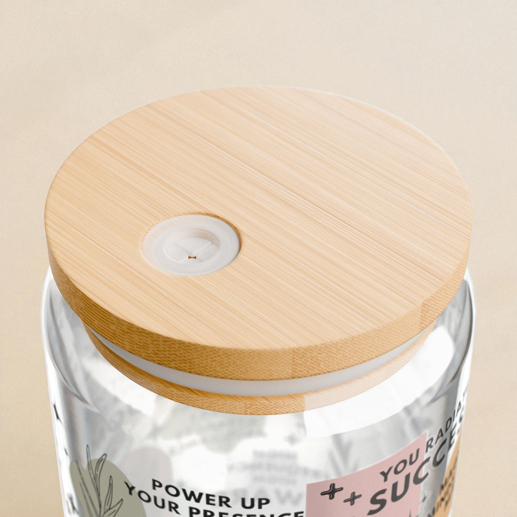 Your Energy Is Magnetic Glass Tumbler; 16oz