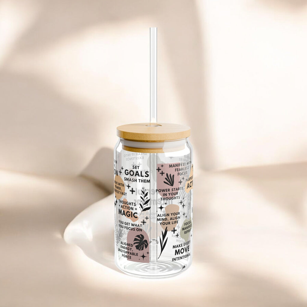 Powerful Intentions Glass Tumbler; 16oz