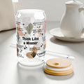 Think Like a Winner Glass Tumbler; 16oz