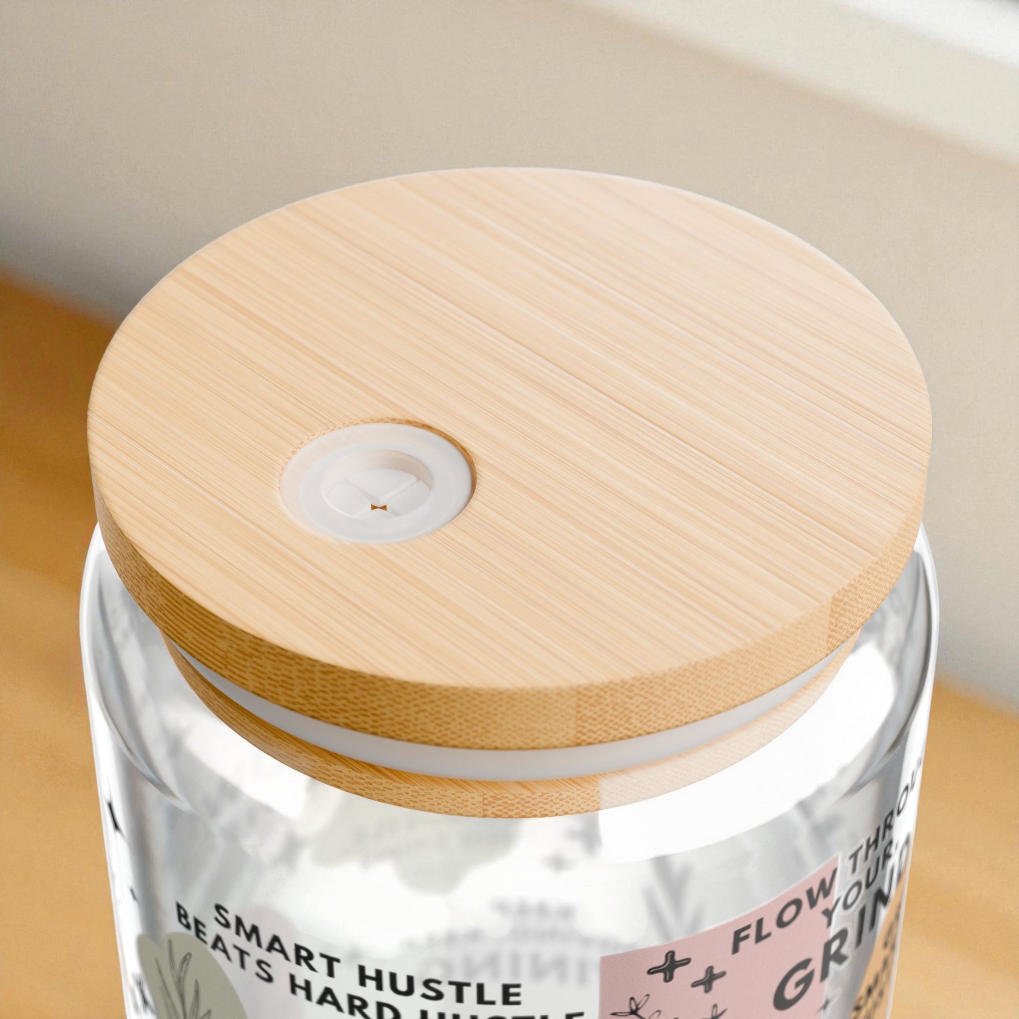 Hustle and Flow Glass Tumbler; 16oz
