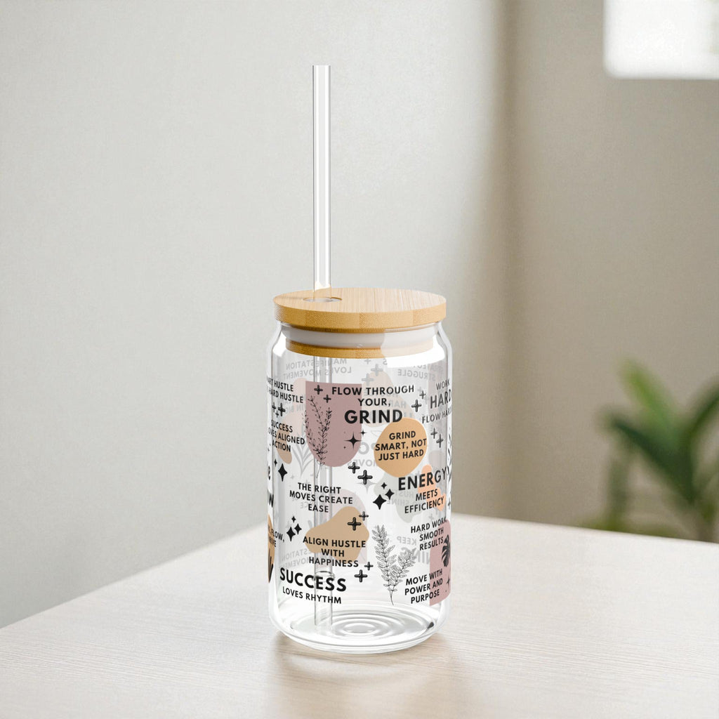 Hustle and Flow Glass Tumbler; 16oz
