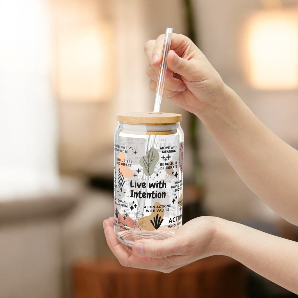 Live with Intention Glass Tumbler; 16oz