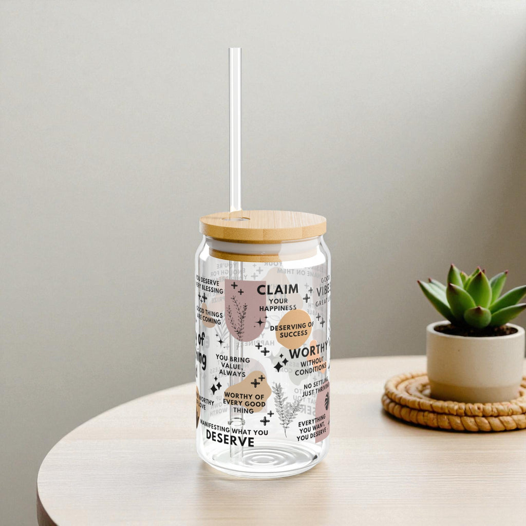Worthy of Everything Good Glass Tumbler; 16oz