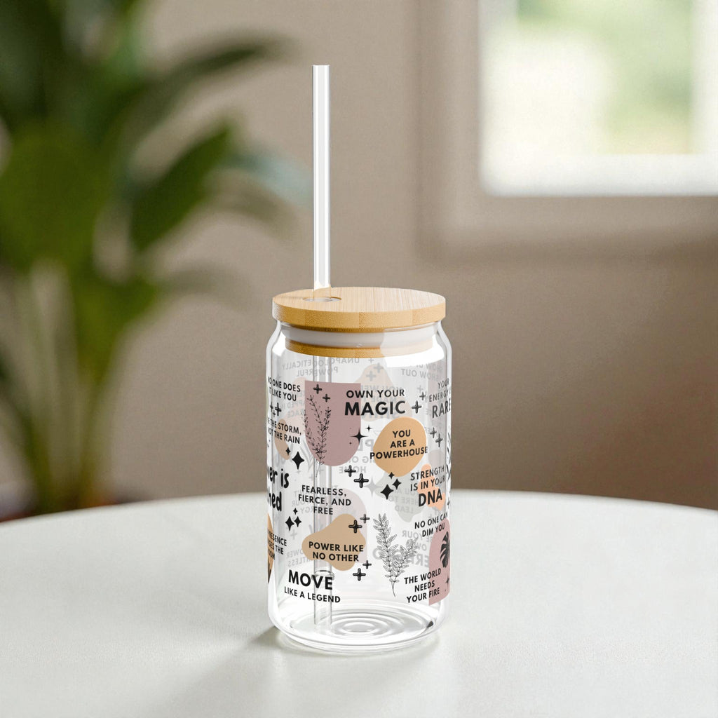 Your Power Is Unmatched Glass Tumbler; 16oz