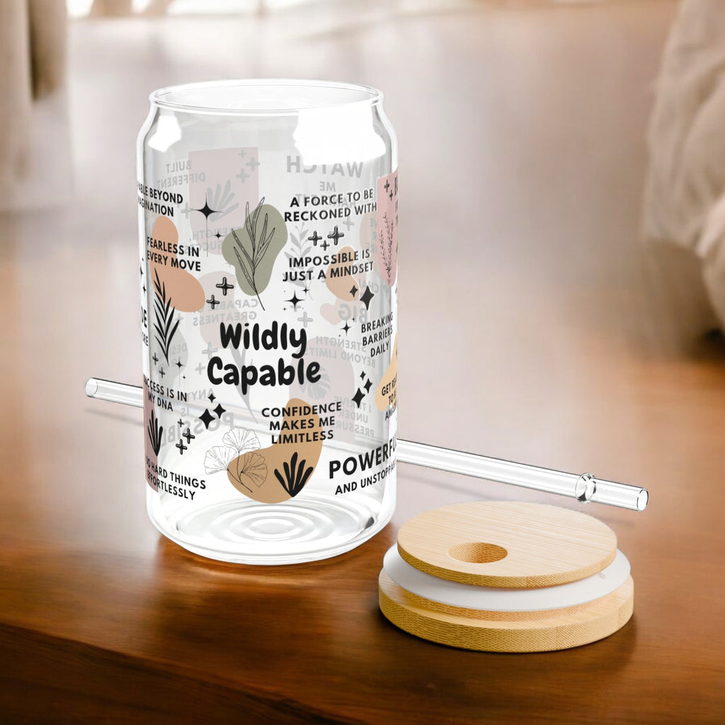 Wildly Capable Glass Tumbler; 16oz