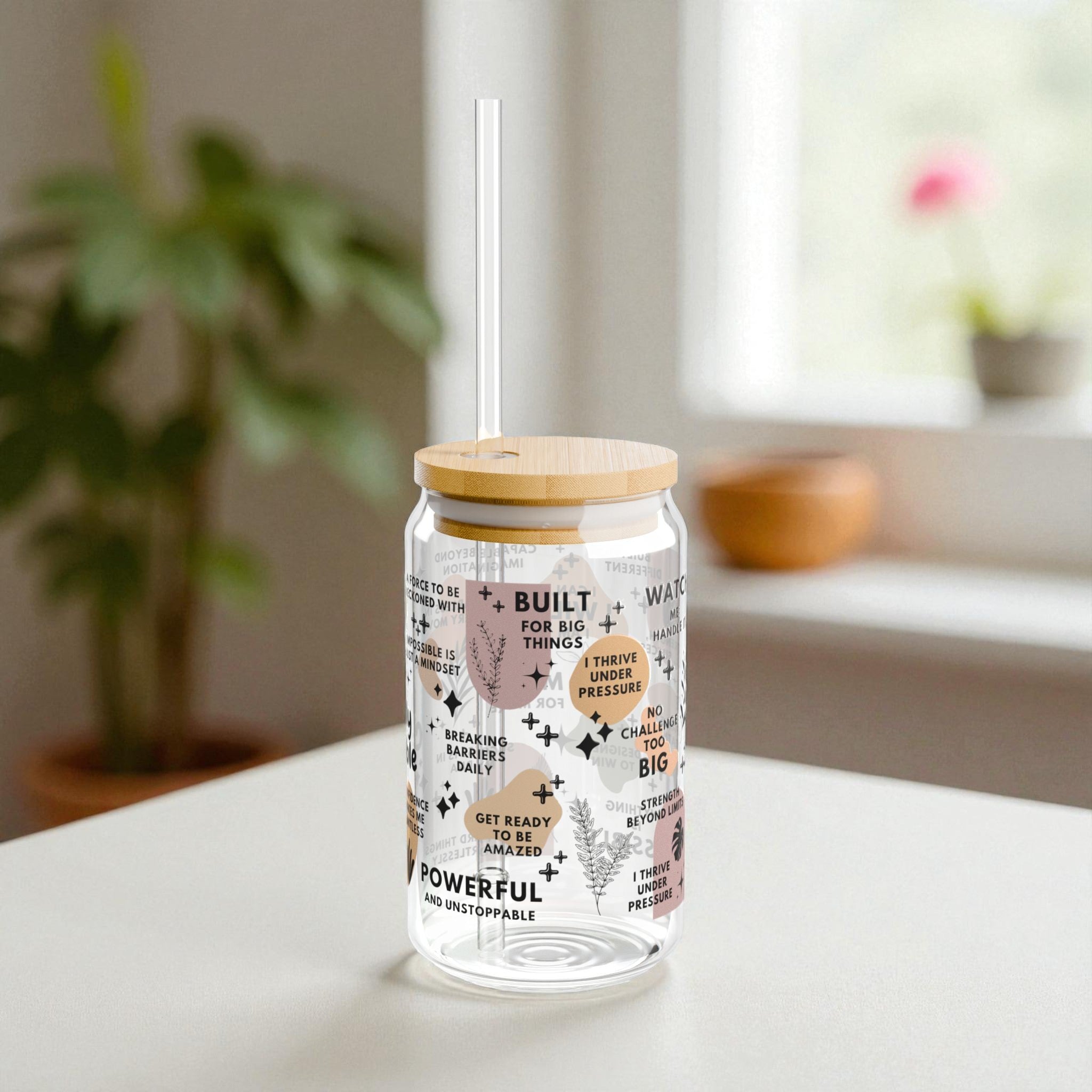 Wildly Capable Glass Tumbler; 16oz