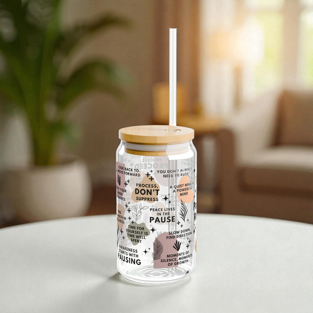 Pause and Reflect Glass Tumbler; 16oz