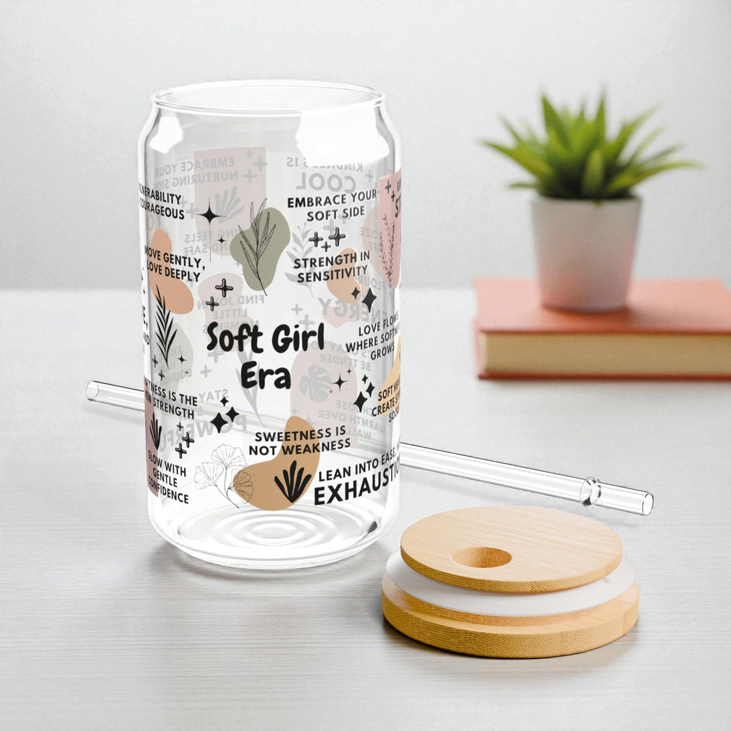 Soft Girl Era Glass Tumbler; 16oz
