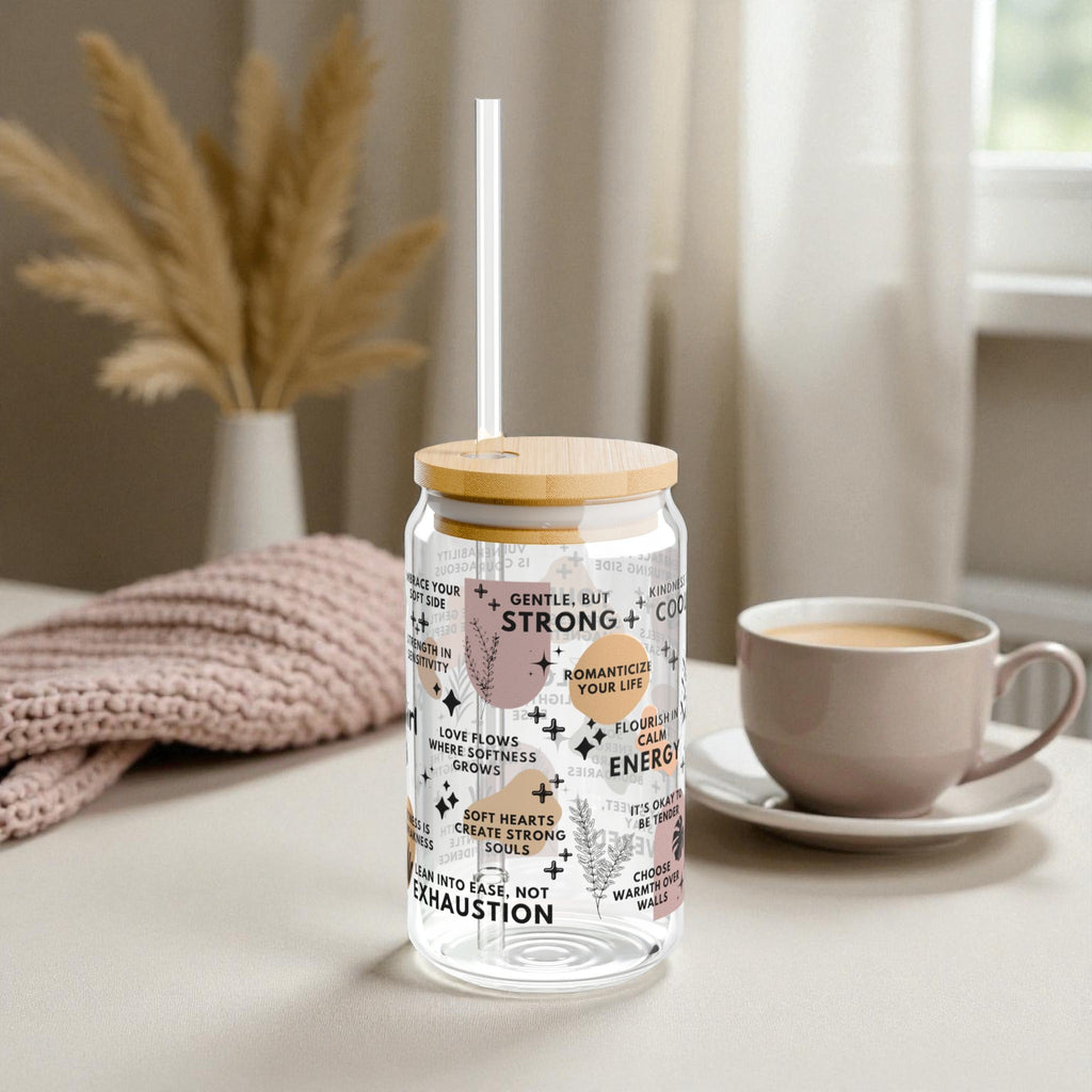Soft Girl Era Glass Tumbler; 16oz