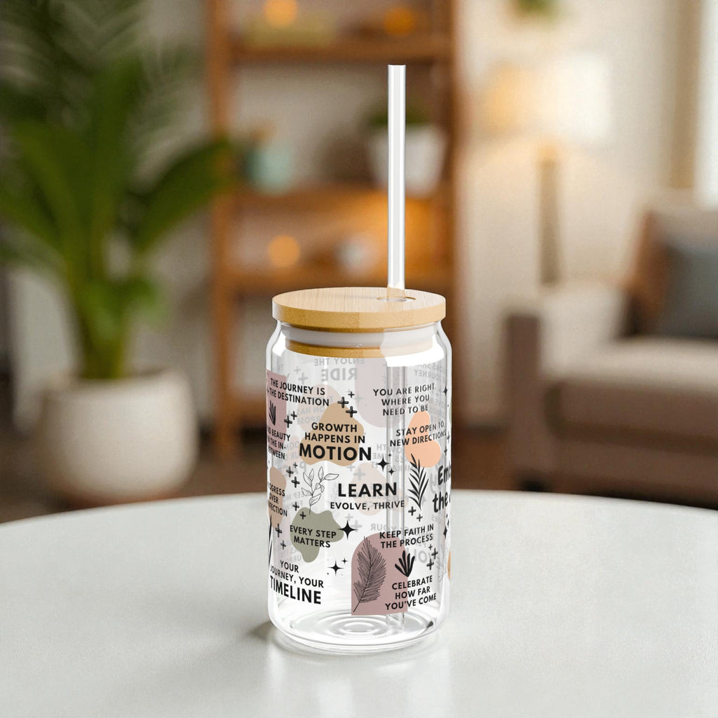 Embracing the Journey Glass Tumbler; 16oz