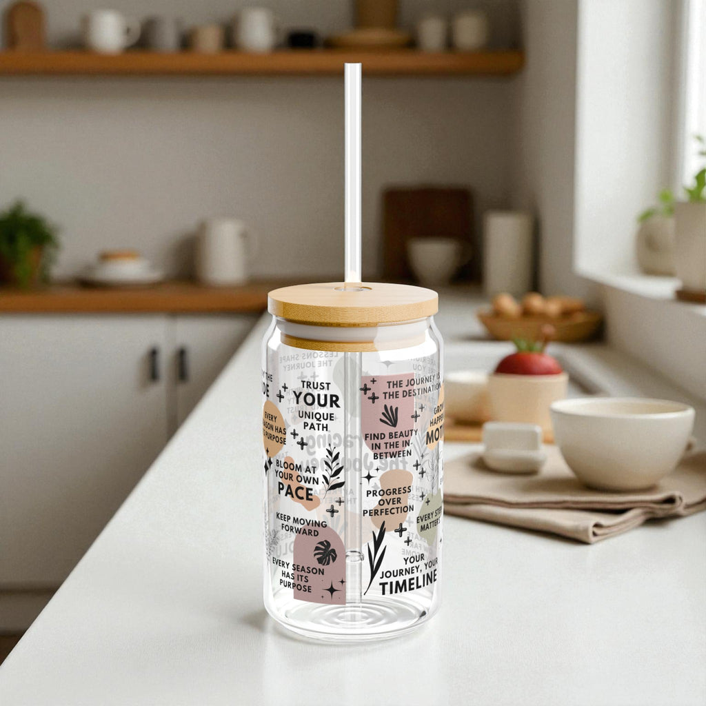 Embracing the Journey Glass Tumbler; 16oz