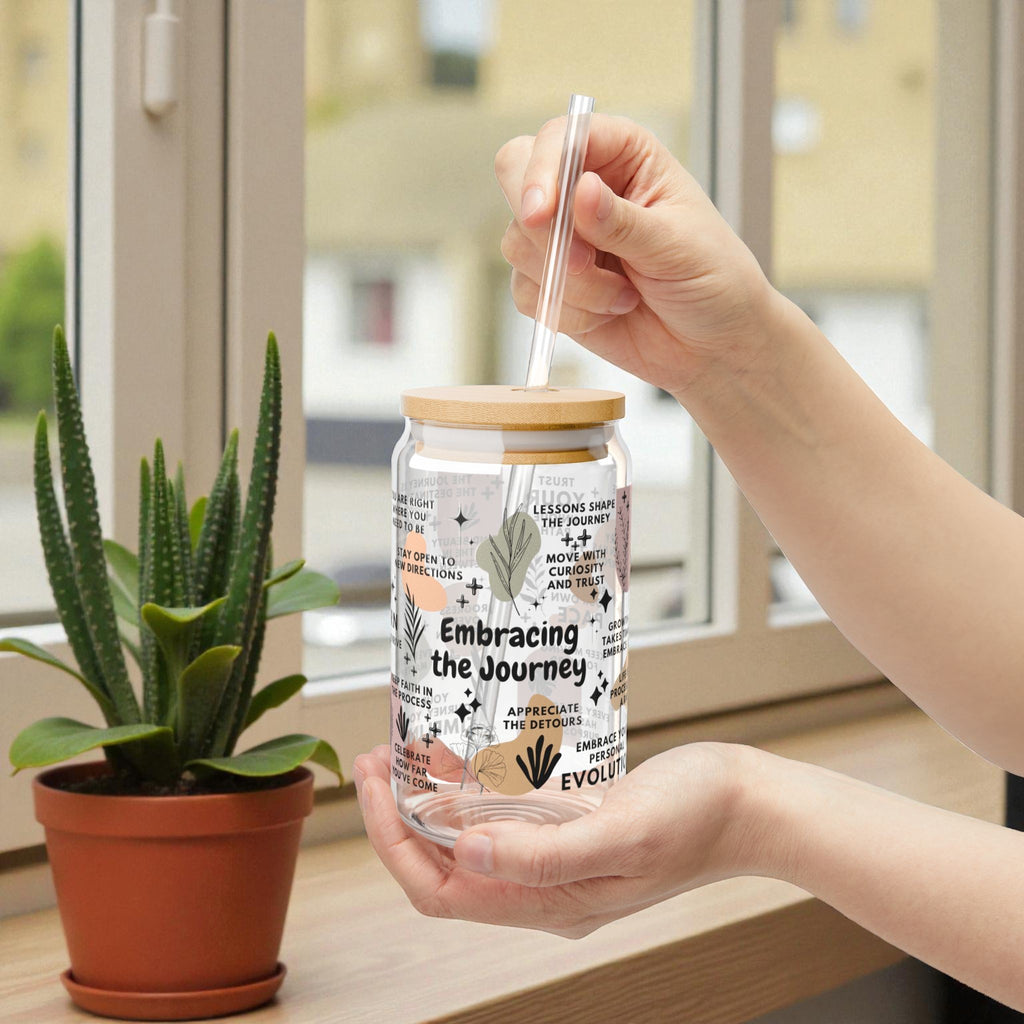 Embracing the Journey Glass Tumbler; 16oz