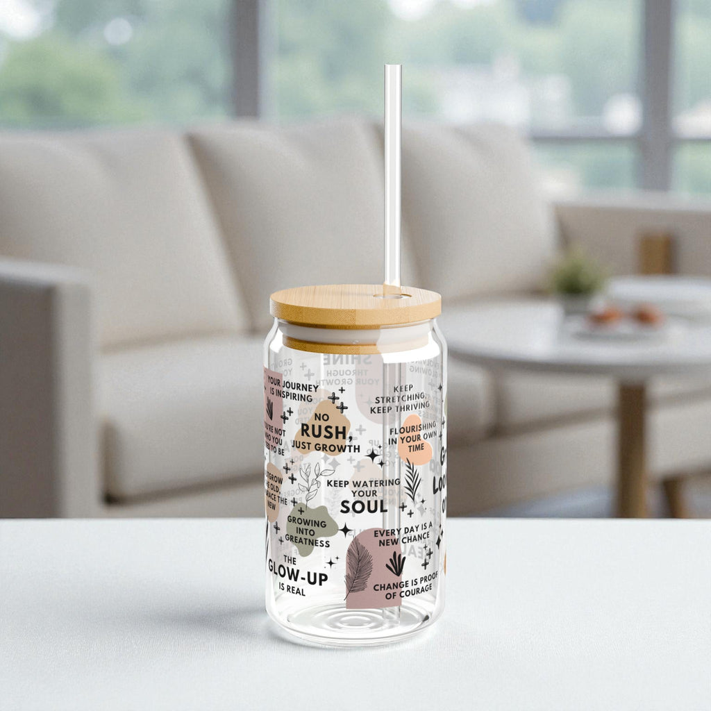Growth Looks Good on You Glass Tumbler; 16oz
