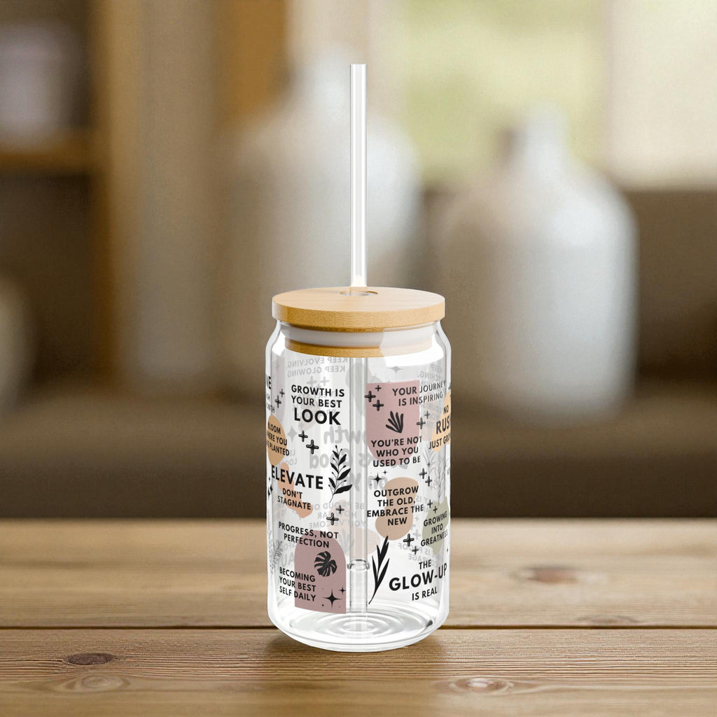 Growth Looks Good on You Glass Tumbler; 16oz