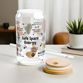 Safe Space Energy Glass Tumbler; 16oz