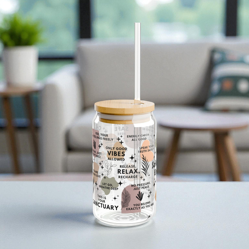 Safe Space Energy Glass Tumbler; 16oz