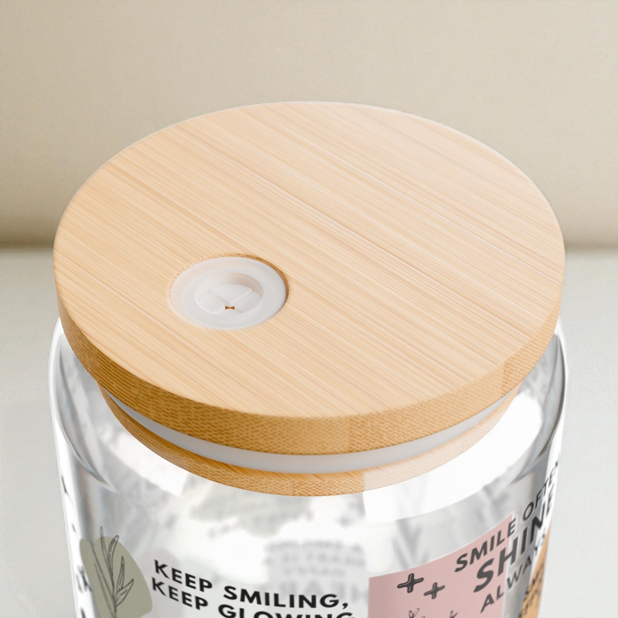 Smile It Looks Good on You Glass Tumbler; 16oz