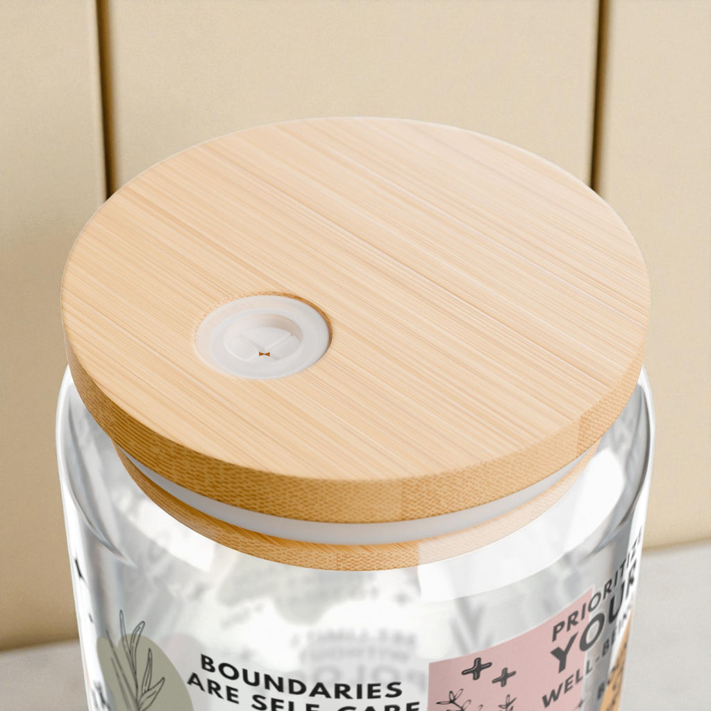 Boundaries and Balance Glass Tumbler; 16oz