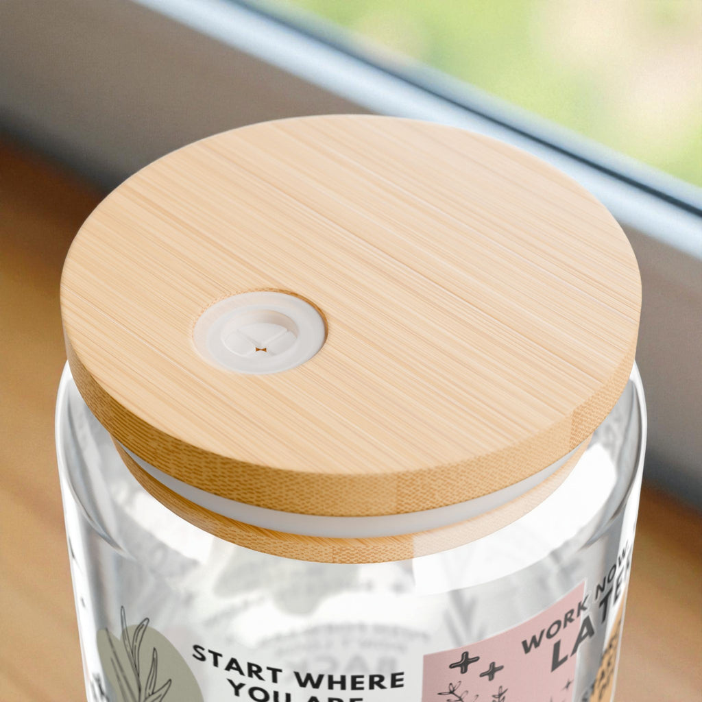 Success Starts Here Glass Tumbler; 16oz