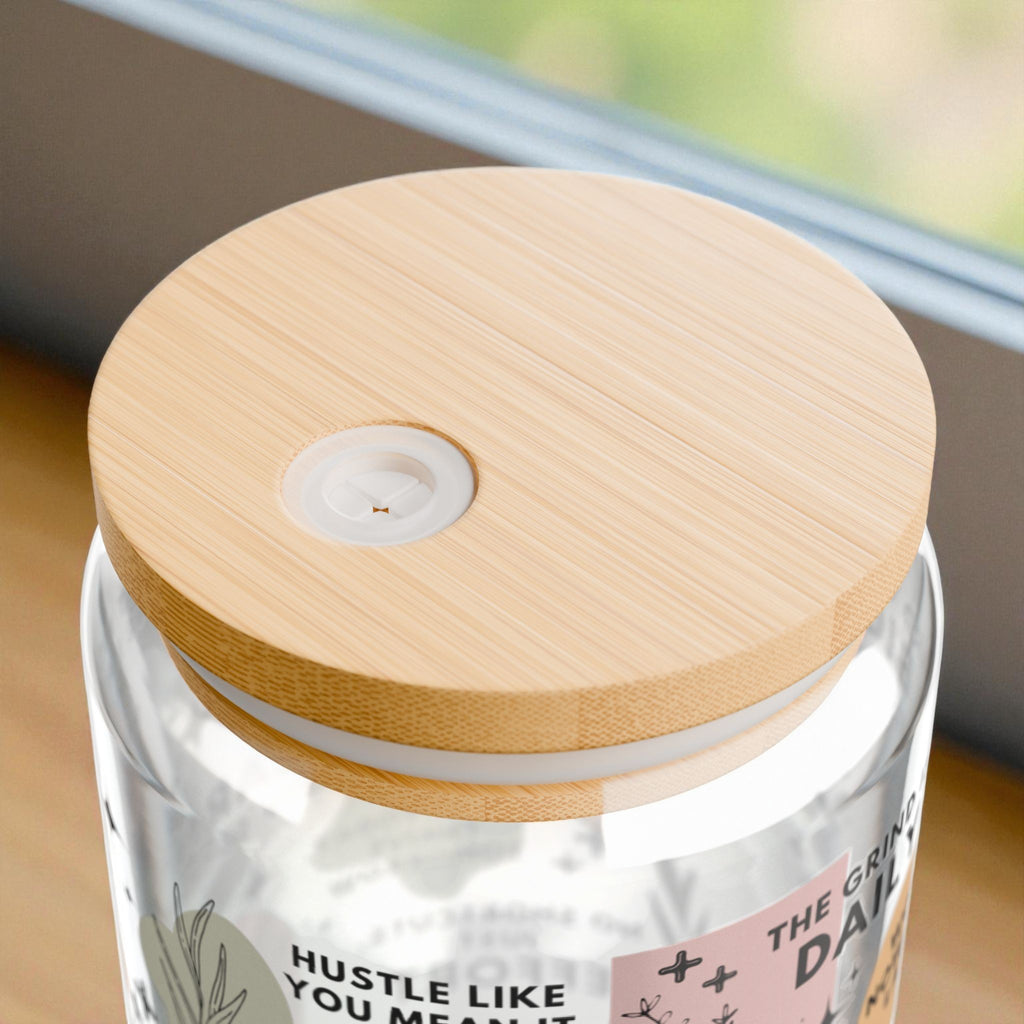 The Hustle Is Real Glass Tumbler; 16oz